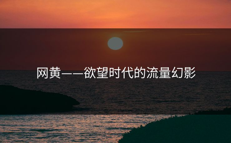网黄——欲望时代的流量幻影