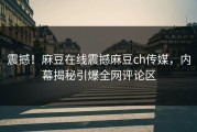 震撼！麻豆在线震撼麻豆ch传媒，内幕揭秘引爆全网评论区