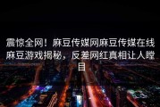 震惊全网！麻豆传媒网麻豆传媒在线麻豆游戏揭秘，反差网红真相让人瞠目